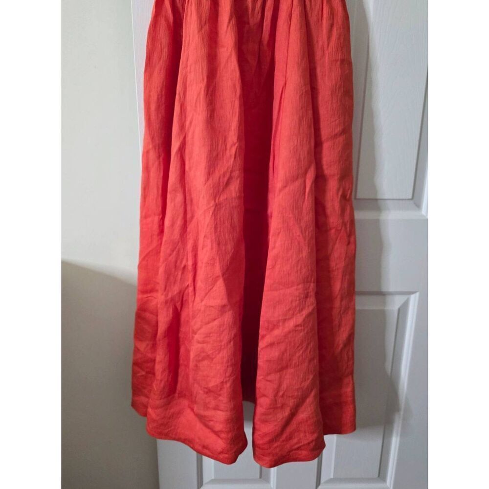 La Ligne Vibrant Orange Spaghetti-Strap Maxi Dress - Picture 5 of 12